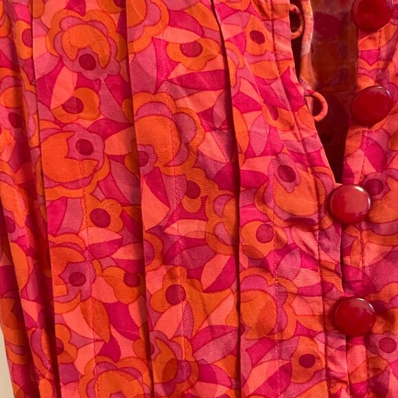 Vibrant Pink Patterned Dress - Picture 3 of 5